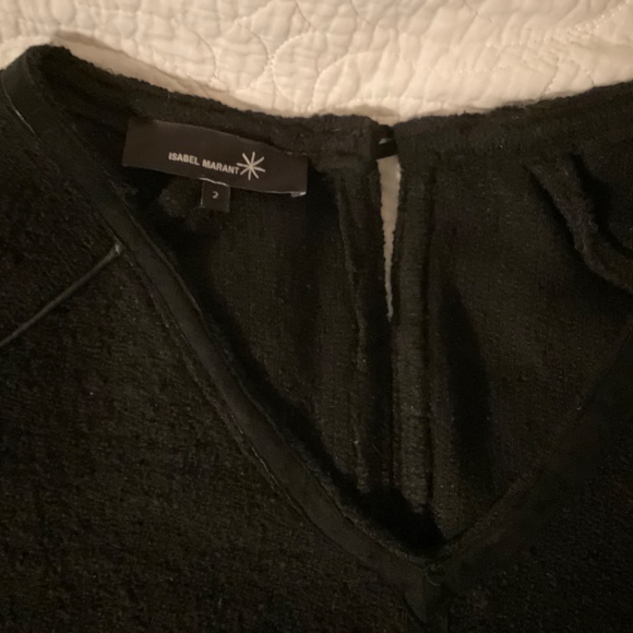 Isabel Marant wool sweater with leather trim - Picture 3 of 6